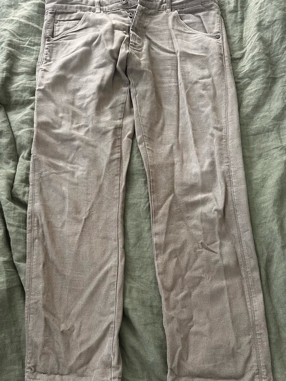 Men's Straight-Leg Pants in Light Taupe